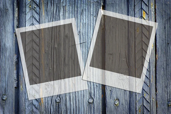 Dois quadros de fundo de madeira velha — Fotografia de Stock