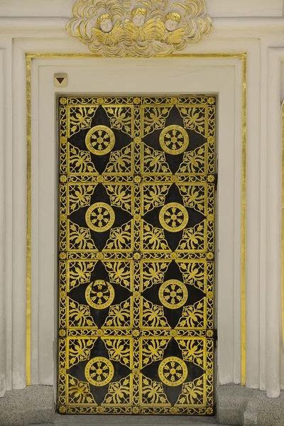 Golden decoration of the door to Cathedral of the Dormition in Kiev Pechersk Lavra