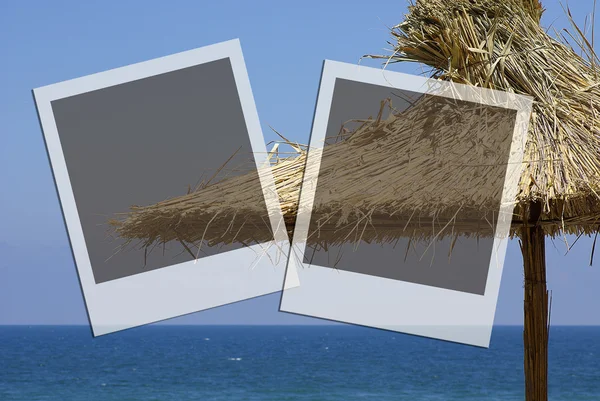 Zwei Rahmen mit Meerblick — Stockfoto