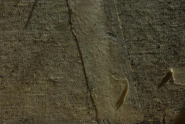 Arkaplan olarak eski tuval kumaşı dokusu — Stok fotoğraf