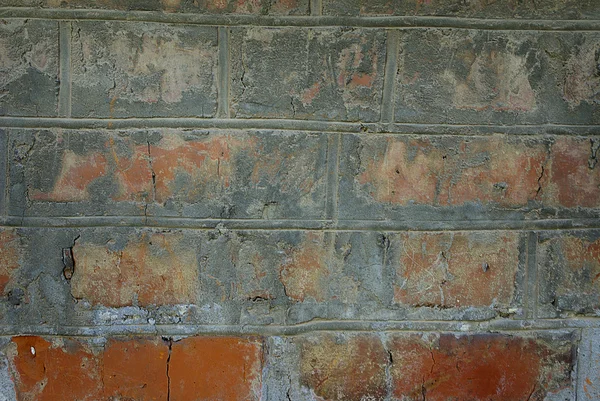 Старая брековая стена — стоковое фото