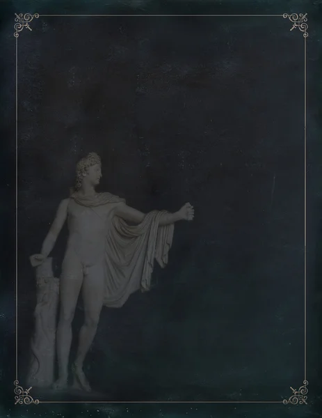 Gamla grekiska skulptur på papper — Stockfoto