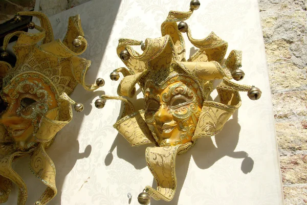 Gold mask in Venice, Italy — Stock Photo, Image