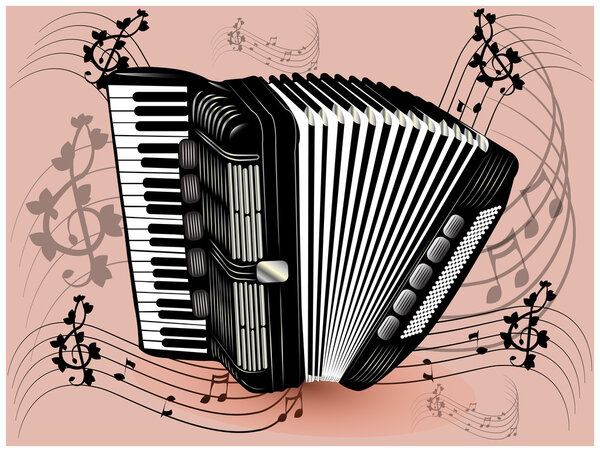 Black accordion