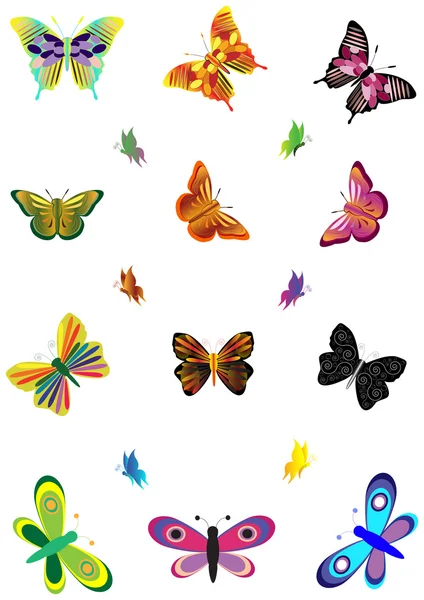 Motýli — Stockový vektor