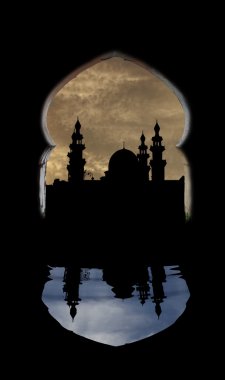 Ramadan worship clipart