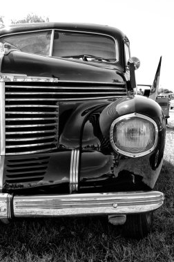 PAAREN IM GLIEN, GERMANY - MAY 26: Opel Kapitan 1939 (Black and White), 