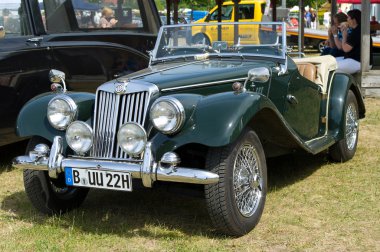 PAAREN IM GLIEN, GERMANY - MAY 26: Cars MG TF Midget, 