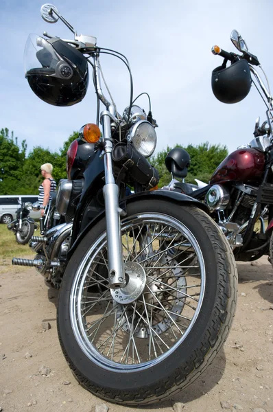PAAREN IM GLIEN, GERMANY - 26 мая: Motorcycle Honda Shadow, "The oldtimer show" in MAFZ, 26 мая 2012 in Paaren im Glien, Germany — стоковое фото