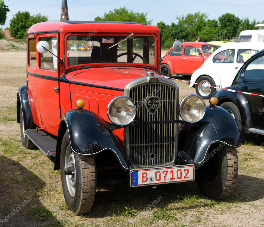 1930 voiture automobile Peugeot 301 portrait femme Tirage photo ancienne an 