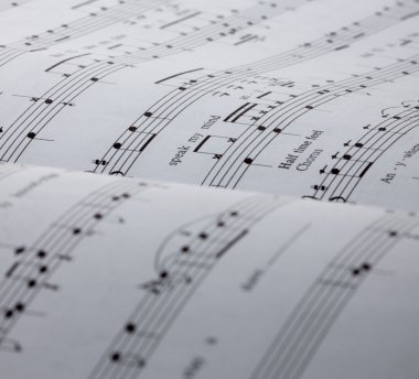 Sheet music background clipart