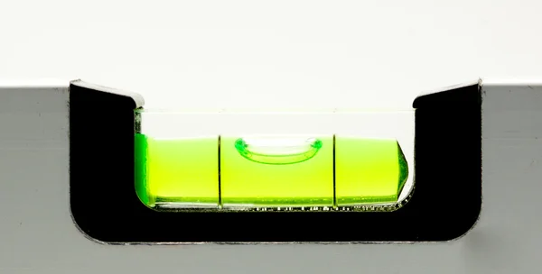 Инструмент уровня зеленого пузыря — стоковое фото