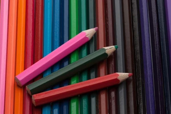 컬러 연필 배경 — 스톡 사진