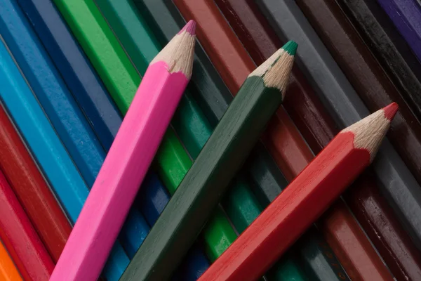 Renkli kalemler arka planı — Stok fotoğraf