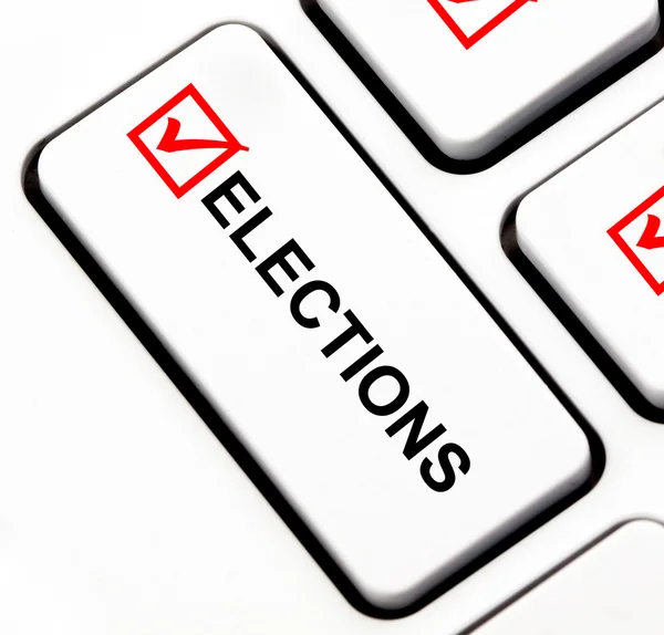 stock image Elections button on keyboard
