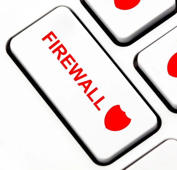 Firewall-Taste auf der Tastatur — Stockfoto