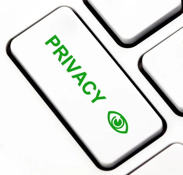 Privacy button on keyboard — Stock Photo, Image