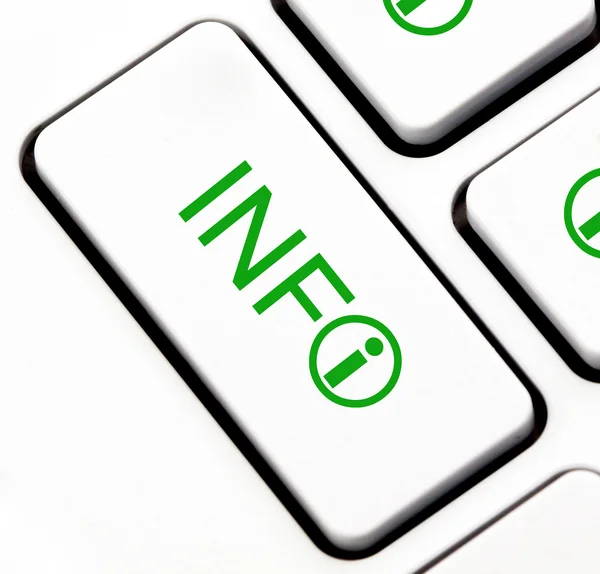 Info button on keyboard — Stock Photo, Image