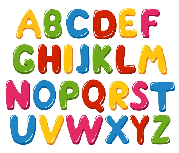 Алфавитные буквы — стоковый вектор