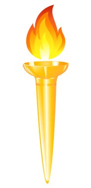 Olympic torch clipart