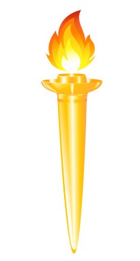 Olympic torch clipart