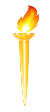 Olympic torch clipart