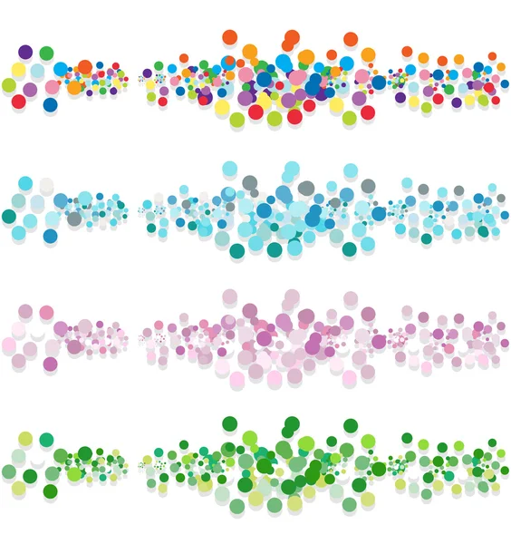 Sada abstraktní konfety-bannerů. vektorové ilustrace — Stockový vektor