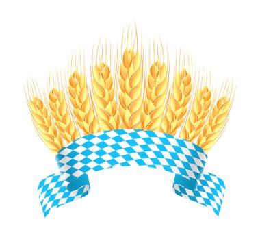 buğday kulakları ile Bavyera banner