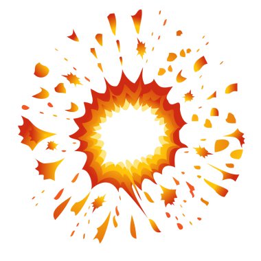 Explosion. Vector-Illustration clipart