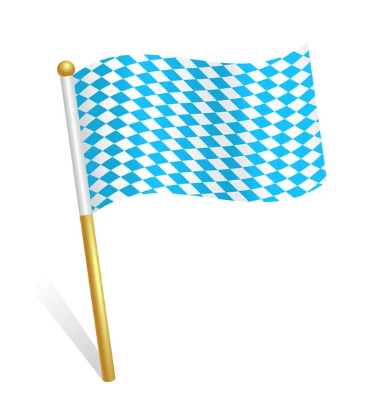 Ícone da bandeira da Baviera — Vetor de Stock