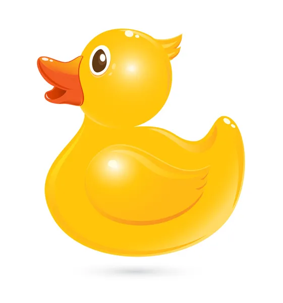 Klassieke rubber duck — Stockvector
