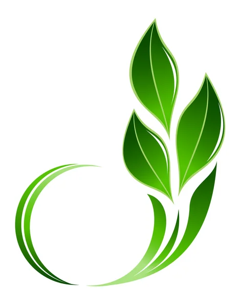 Abstraktní leafs ikona — Stockový vektor