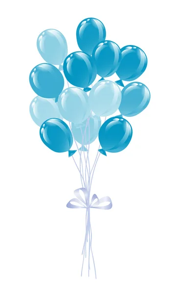 Balonlar geleneksel Bavyera renkleri demet. — Stok Vektör