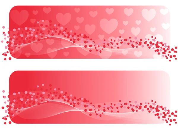 De Valentine's banner. Vectorillustratie — Stockvector