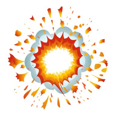 Explosion. Vector-Illustration clipart