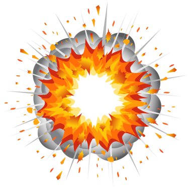 Explosion. clipart