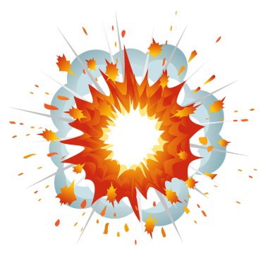 Explosion. Vector-Illustration clipart