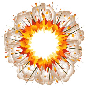 Explosion. clipart