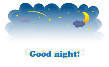 Banner of night-sky. Vector-Illustration clipart