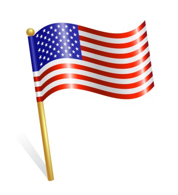 USA flag clipart