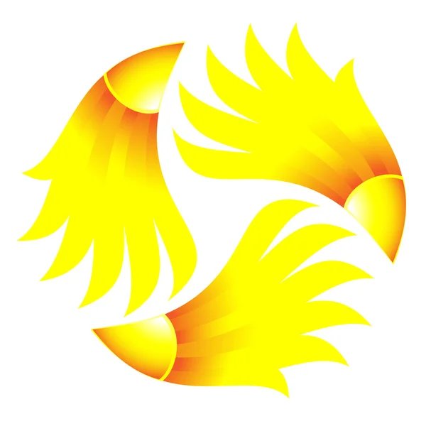 Güneş sembolü. vektör çizim — Stok Vektör