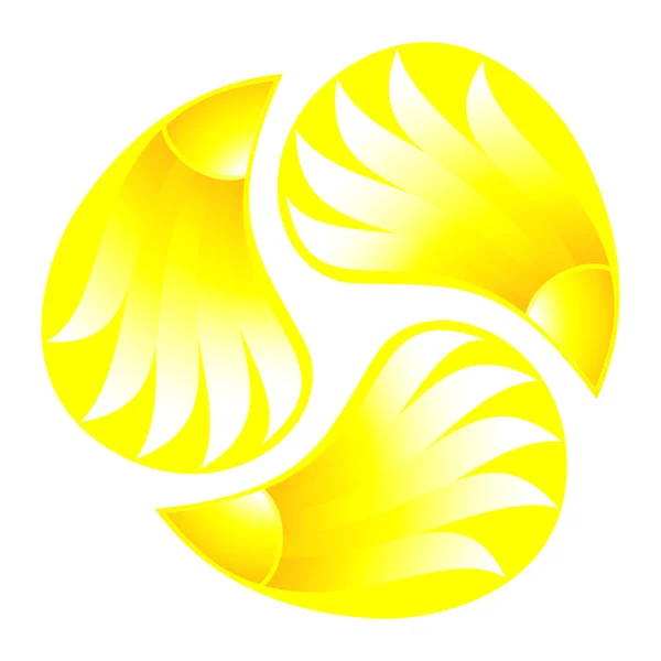 Simbolo del sole. Illustrazione vettoriale — Vettoriale Stock