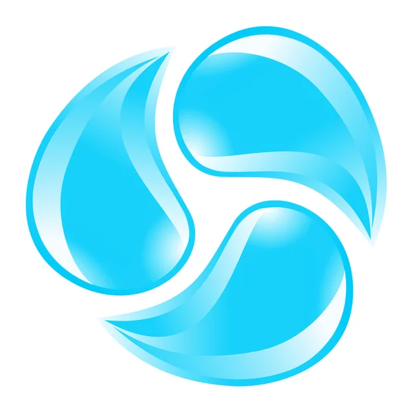 Symbool van water. vectorillustratie — Stockvector