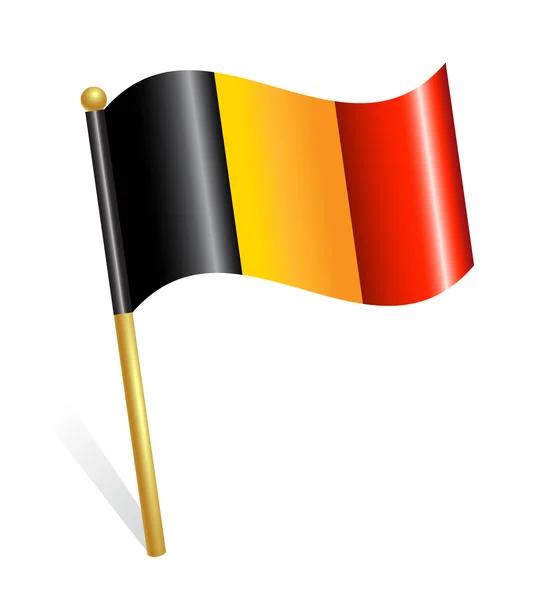 Bélgica País Bandeira — Vetor de Stock