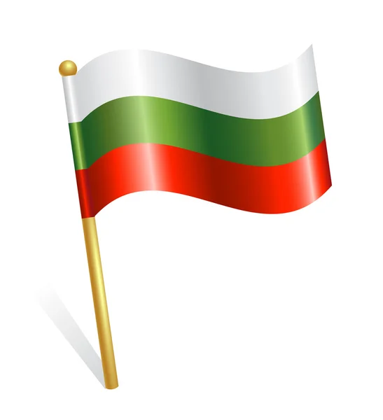 Vlag van Bulgarije-land — Stockvector