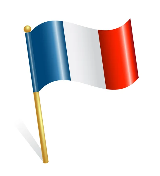 Vlag van Frankrijk land — Stockvector