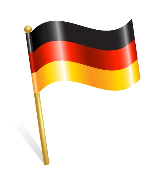 Paese Bandiera Germania — Vettoriale Stock