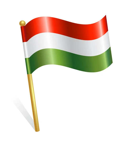Vlajka země Maďarsko — Stockový vektor
