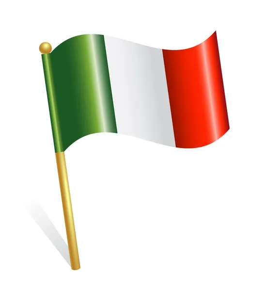 Italia Paese bandiera — Vettoriale Stock
