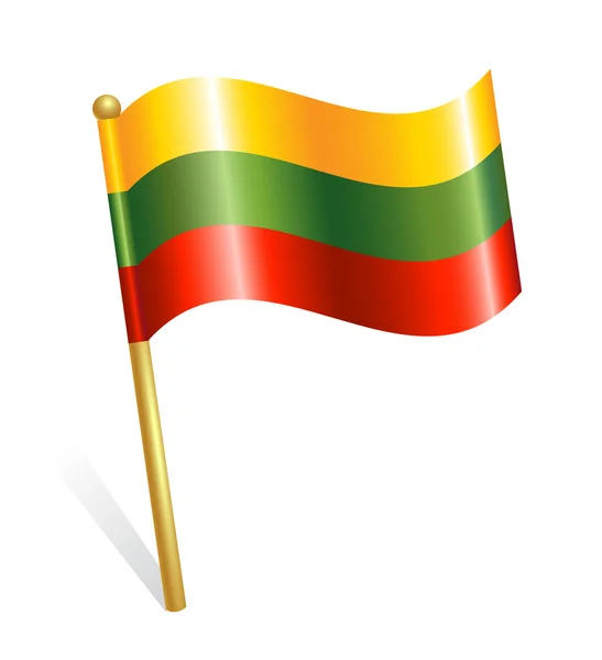 리투아니아 국가 깃발 — 스톡 벡터